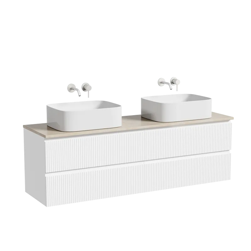 Тумба с раковиной Sancos Snob T 160 bianco, столешница бежевая TT160A2, раковина CN6052 Sancos — официальный сайт