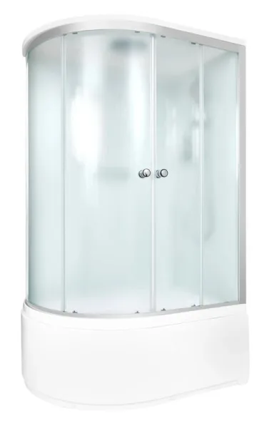 Душевая кабина DTO D120SR (120х80х220), высокий поддон (50 см), профиль хром, стекло матовое (4 мм), Sancos — Оригинал
