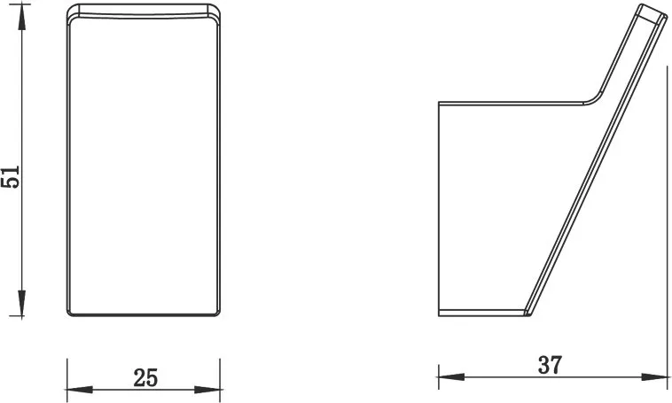 Крючок WHITECROSS Cubo CU2415CR хром Sancos — официальный сайт