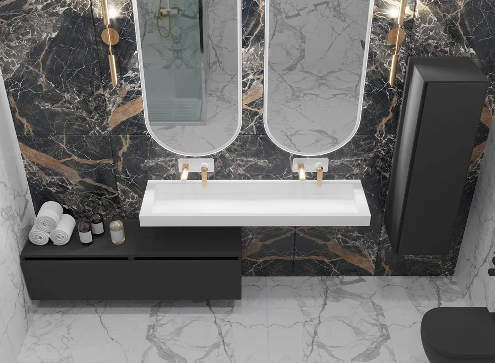 Тумба Armadi Art Flat Valessi Uno-S 140 антрацит матовый Sancos — официальный сайт