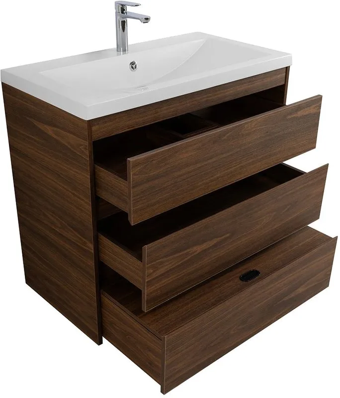 Тумба под раковину без столешницы Art&Max Family-M 90 напольная, bourbon oak Sancos — официальный сайт