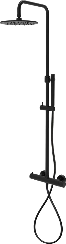 Душевая стойка Paffoni Mini Birillo ZCOL638LIQNO, с термостатом, черный матовый Sancos — официальный сайт