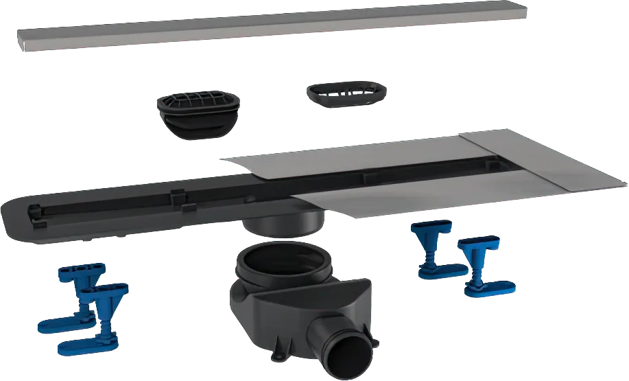 Душевой трап (лоток) Pestan Confluo Frameless Line 950, матовый хром Sancos — официальный сайт