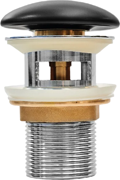 Донный клапан для раковины IDDIS Optima Home OPHBM0Wi88, черный матовый Sancos — официальный сайт
