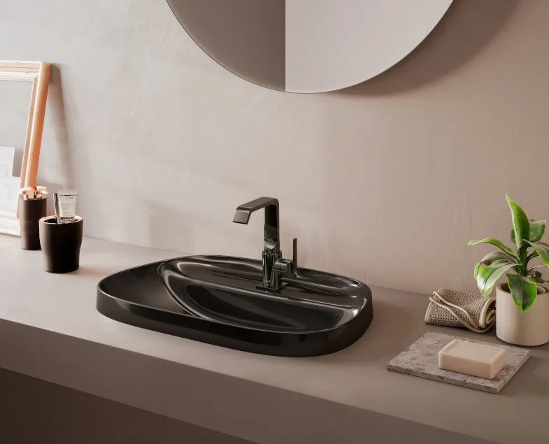 Смеситель для раковины VitrA Suit A4261639 глянцевый черный Sancos — официальный сайт