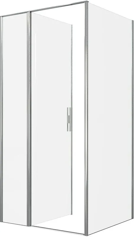 Душевой уголок Allen Brau Priority 100x90, профиль хром, стекло прозрачное Sancos — официальный сайт