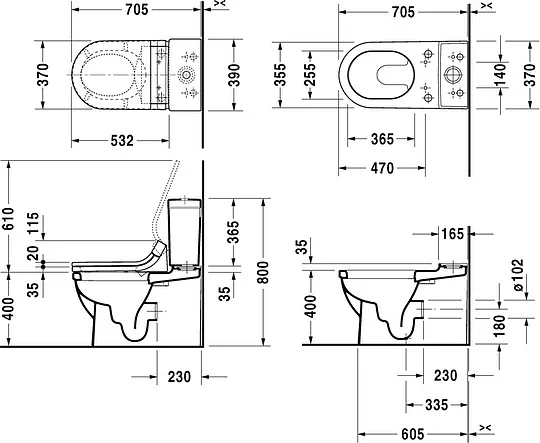 Бачок для унитаза Duravit Starck 3 0920000005 Sancos — официальный сайт