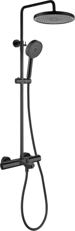 Душевая стойка AQUATEK AQ2043MB, с термостатом, матовая черная Sancos — официальный сайт
