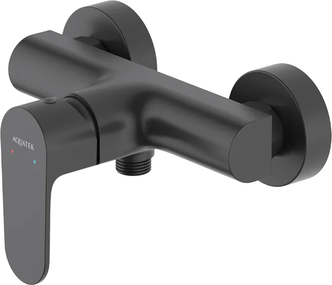 Смеситель для душа AQUATEK Оберон AQ1260MB матовый черный Sancos — официальный сайт