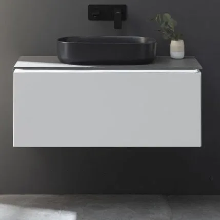 Тумба под раковину без столешницы Allen Brau Infinity 100 1+1, подвесная, белый матовый Sancos — официальный сайт