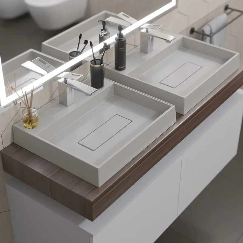Накладная раковина Uperwood Tanos Quartz 291030048 50 см, матовая белая, жасмин Sancos — официальный сайт