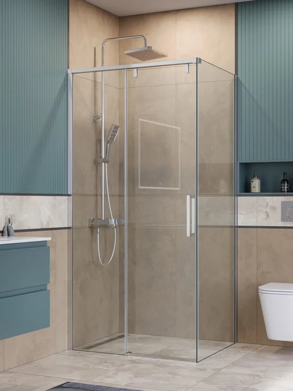 Душевой уголок BelBagno Soft Close-1 AH-1-100/80-C-Cr профиль хром Sancos — официальный сайт