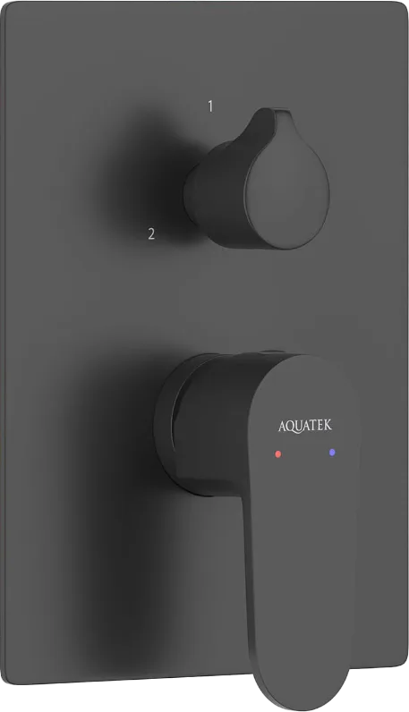 Встраиваемый смеситель AQUATEK Оберон AQ1246MB С ВНУТРЕННЕЙ ЧАСТЬЮ, матовый черный Sancos — официальный сайт