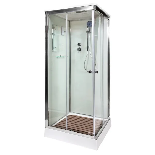 Душевая кабина DTO K401S 100х100, с электрикой, профиль хром, стекло прозрачное Sancos — Оригинал