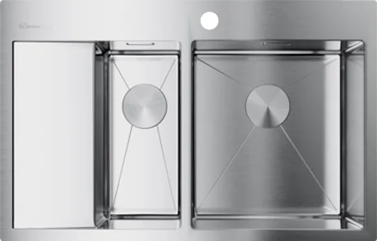 Мойка кухонная Omoikiri Akisame 78-2-IN-R нержавеющая сталь Sancos — официальный сайт