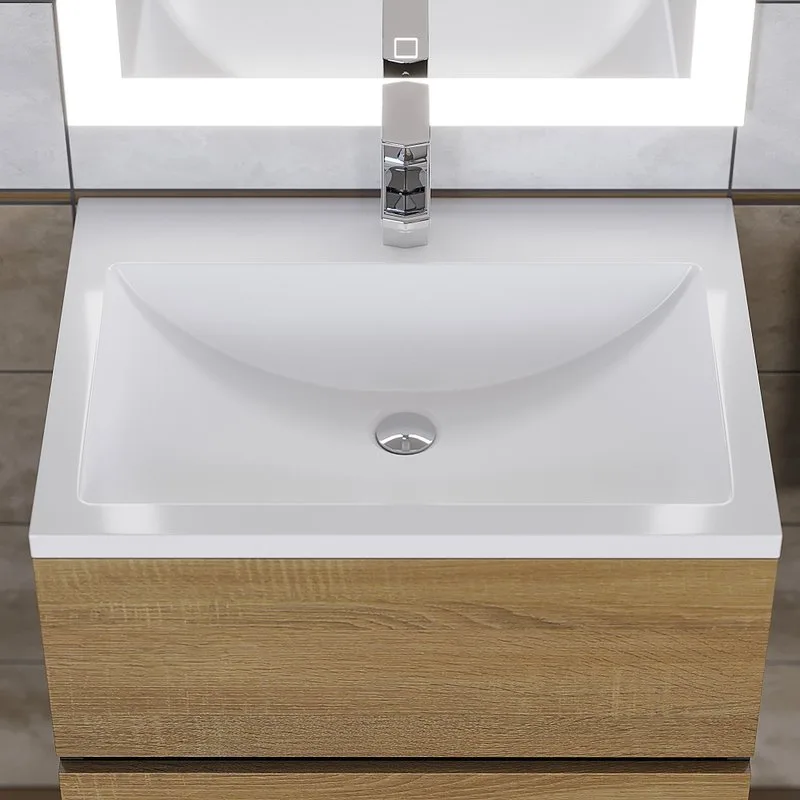 Мебельная раковина Uperwood Self 60 белый глянец Sancos — официальный сайт