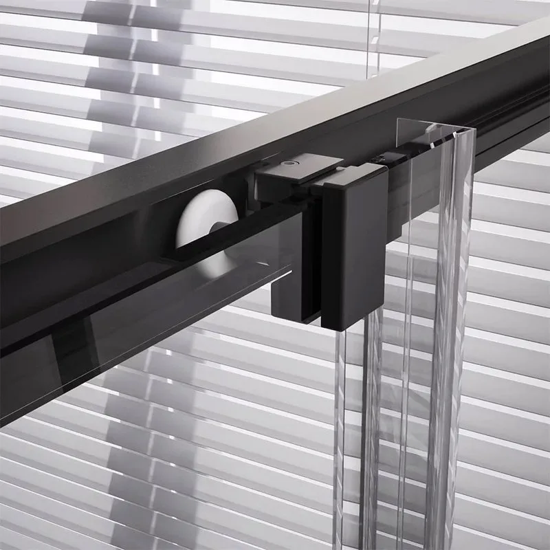 Душевой уголок Veconi Premium Trento PTC-20B 100x90, профиль черный матовый, стекло прозрачное Sancos — официальный сайт