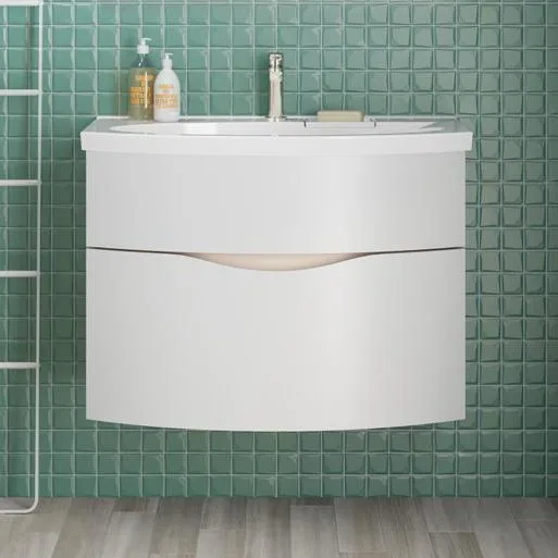 Тумба под раковину без столешницы KERAMA MARAZZI Riva 80 подвесная, белая матовая Sancos — официальный сайт