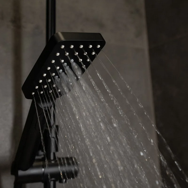 Душевая стойка Wasserkraft A27701, черная матовая Sancos — официальный сайт