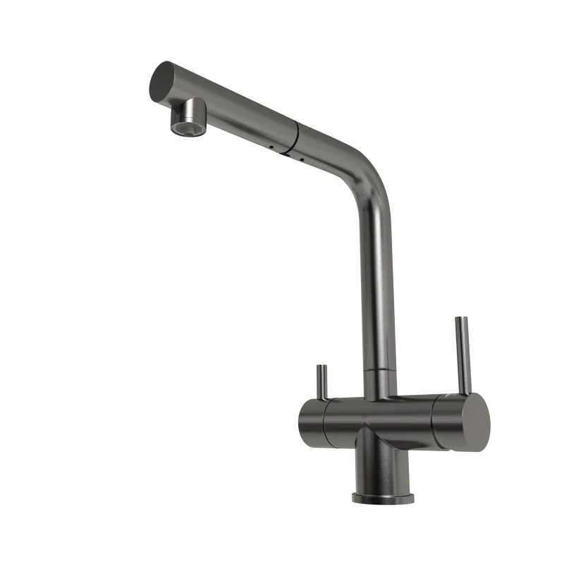 Смеситель для кухни Emar Steel ЕСВ 7017 dark Sancos — официальный сайт