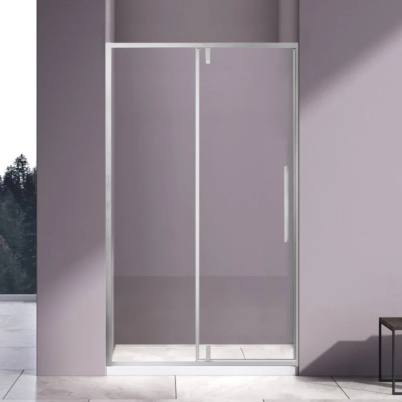 Душевая дверь в нишу Vincea Slim-N VDP-4SN100CL 100x195, профиль хром Sancos — официальный сайт