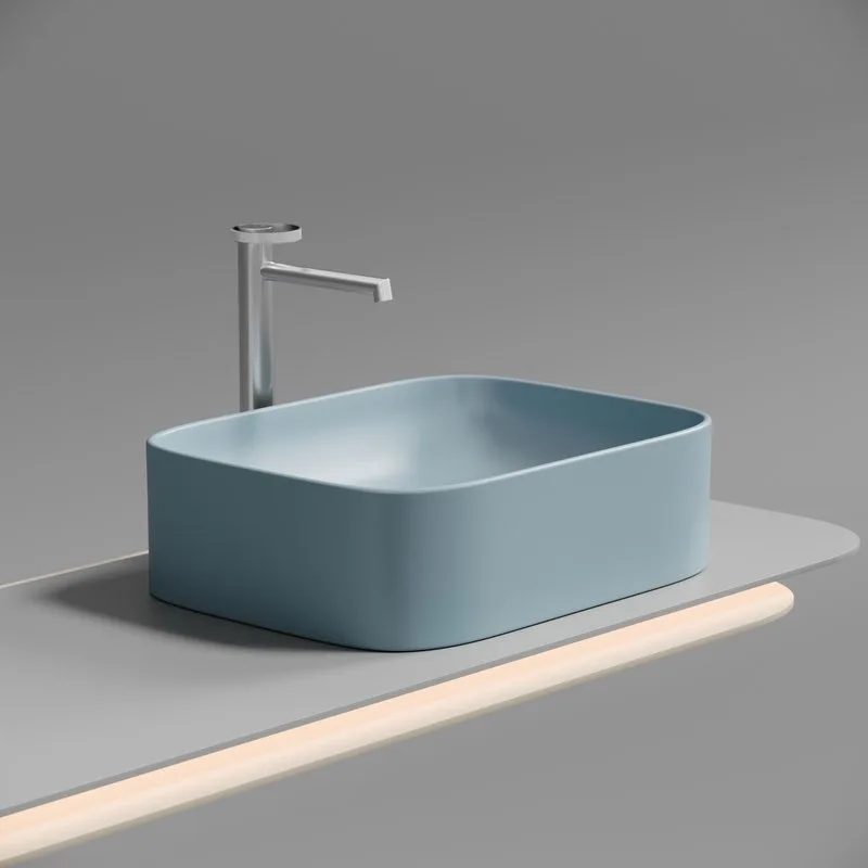 Накладная раковина Ceramicanova Element CN6052ML голубая матовая Sancos — официальный сайт