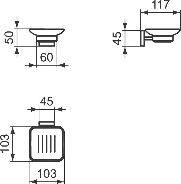 Мыльница Ideal Standard Iom Square E2201AA Sancos — официальный сайт