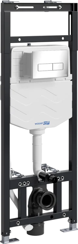 Система инсталляции для унитазов Wasserkraft Alme 15TLT.010.ME.BN03, с кнопкой смыва никель Sancos — официальный сайт