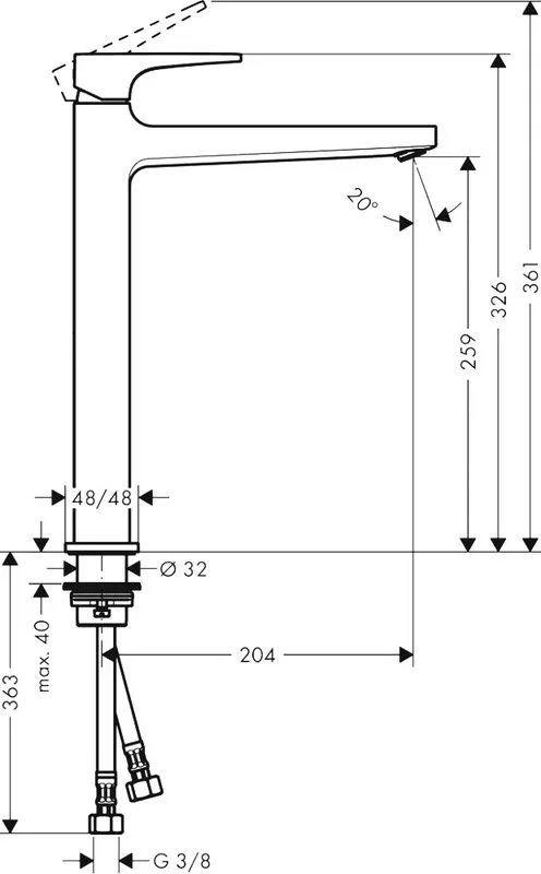 Смеситель для раковины Hansgrohe Metropol 32512140 с донным клапаном Push-Open Sancos — официальный сайт