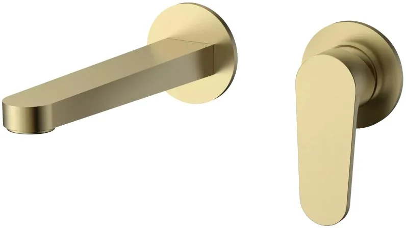 Смеситель для раковины AQUAme Novara AQM6915BG, шлифованное золото Sancos — официальный сайт