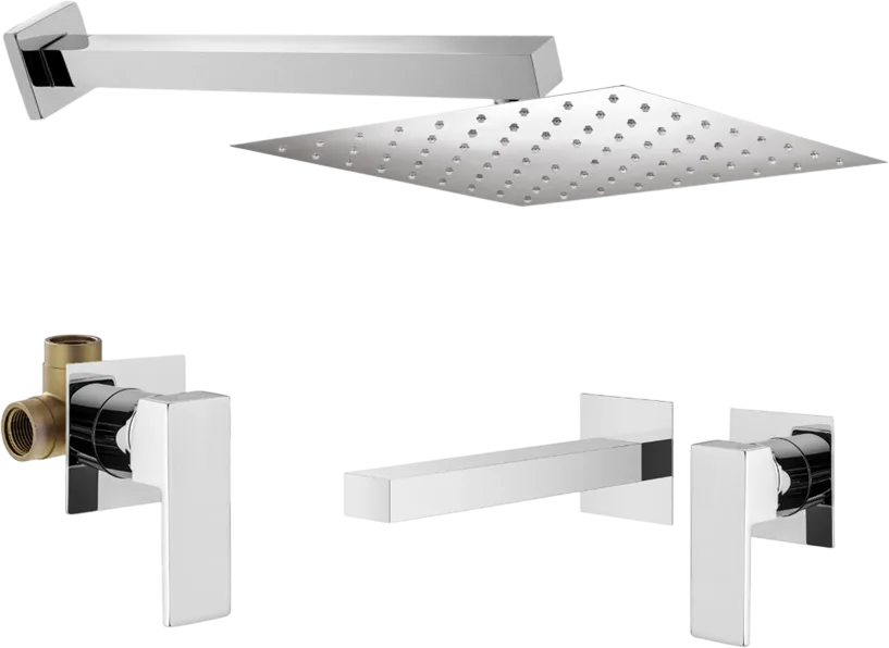 Комплект для ванной Plumberia Selection Tag KITTG01CR220 С ВНУТРЕННЕЙ ЧАСТЬЮ, хром Sancos — официальный сайт