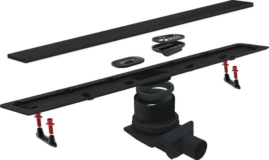 Душевой трап (лоток) Pestan Confluo Frameless Line 550 черный матовый Sancos — официальный сайт
