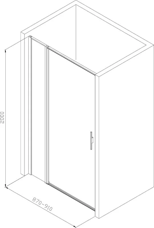 Душевая дверь в нишу Allen Brau Priority 3.31003.BBA 90 Sancos — официальный сайт