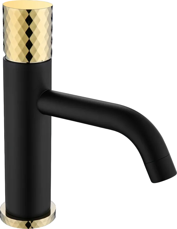 Смеситель для раковины Boheme Stick 121-BG black diamond gold Sancos — официальный сайт