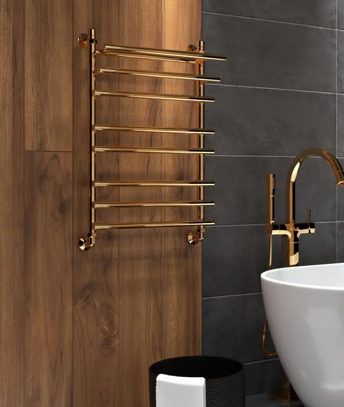 Полотенцесушитель водяной Indigo Just Shelf LJSHW80-50GDK3, золотой Sancos — официальный сайт
