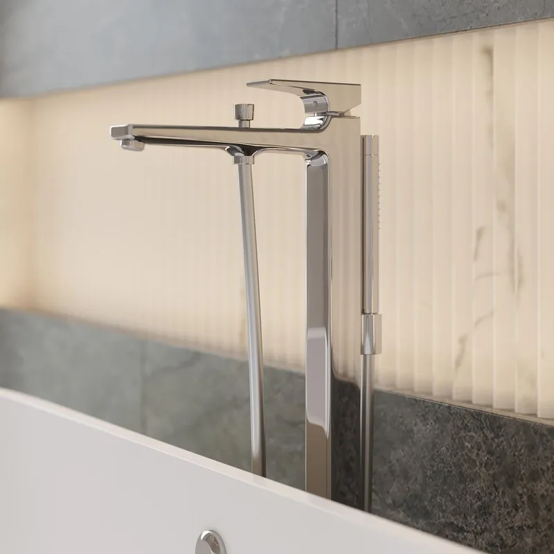 Напольный смеситель для ванны с душем Hansgrohe Metropol 32532000 Sancos — официальный сайт