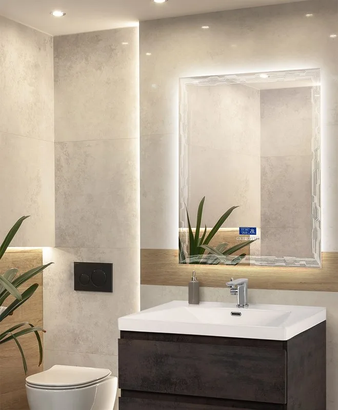 Зеркало Cezares 75х90 с LED-подсветкойс антизапотевателем Sancos — официальный сайт