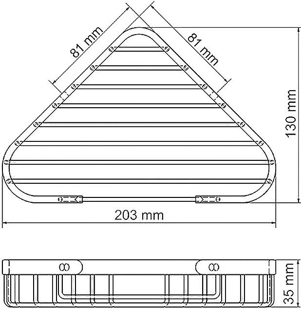 Полка Wasserkraft K-733BLACK угловая Sancos — официальный сайт