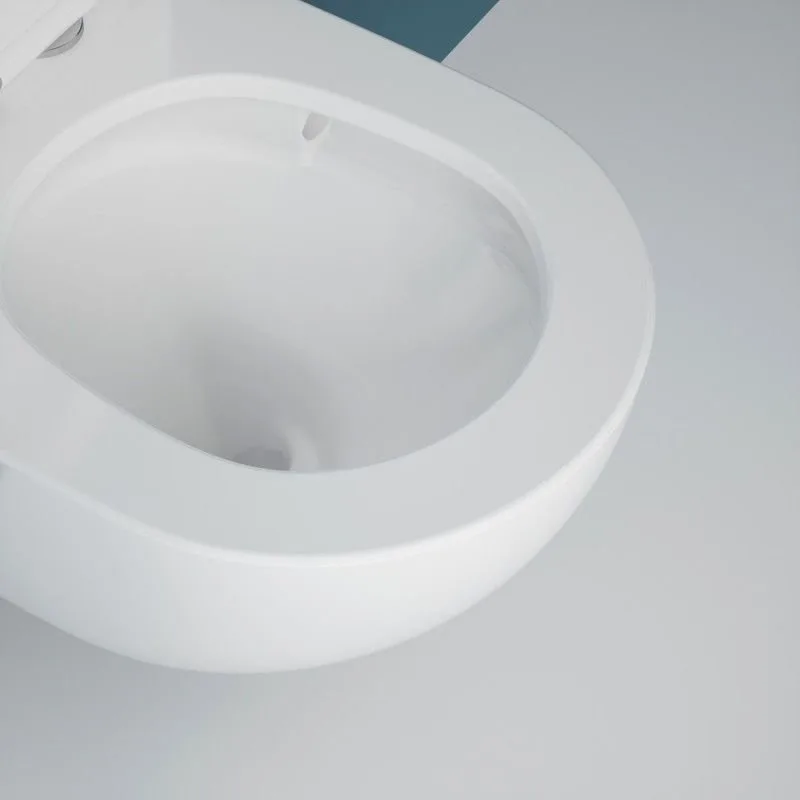 Подвесной унитаз Esbano Gardena-49T ESUPGARD49TW белый глянец безободковый, смыв Торнадо, с сиденьем Sancos — официальный сайт