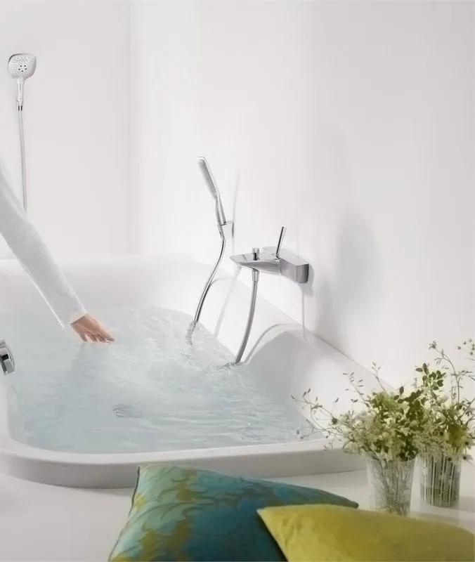 Смеситель для ванны с душем Hansgrohe PuraVida 15472000 Sancos — официальный сайт