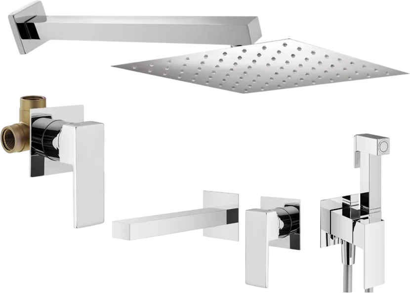 Комплект для ванной Plumberia Selection Tag KITZTG01CR220 С ВНУТРЕННЕЙ ЧАСТЬЮ, хром Sancos — официальный сайт