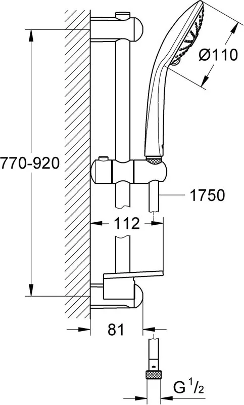 Душевой гарнитур Grohe Euphoria 110 Massage 27226001 Sancos — официальный сайт