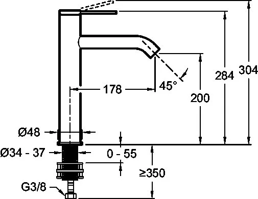 Смеситель для раковины Jacob Delafon Grands Boulevards E77959-4AND-2MB матовое золото Sancos — официальный сайт