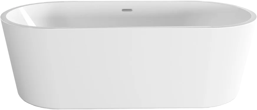 Акриловая ванна BelBagno BB109-177-80 без опоры 175x80 см, отдельностоящая, белая, овальная, со слив Sancos — официальный сайт
