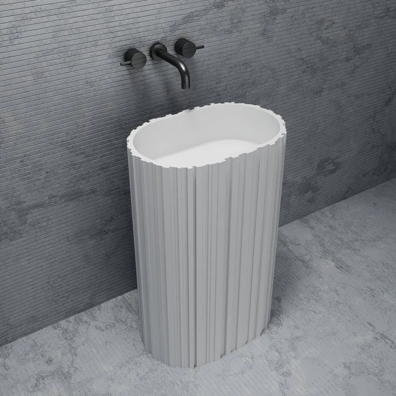 Раковина Abber Stein AS2551-H матовая белая Sancos — официальный сайт