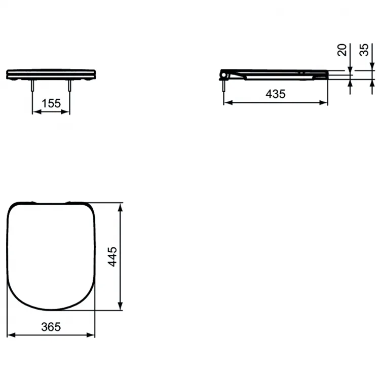 Крышка-сиденье Ideal Standard i.life A T467901 с микролифтом Sancos — официальный сайт