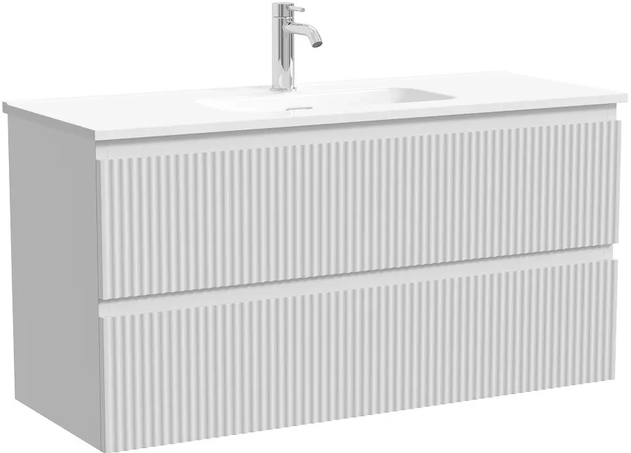 Тумба под раковину Sancos Snob R 100 подвесная Bianco (белый), SNR100/39W Sancos — официальный сайт