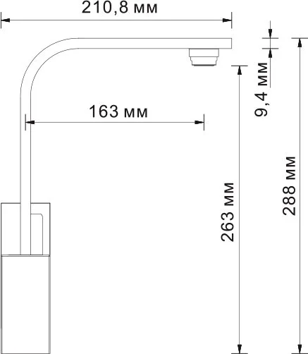 Смеситель для кухни Wasserkraft Alme 1507 Sancos — официальный сайт