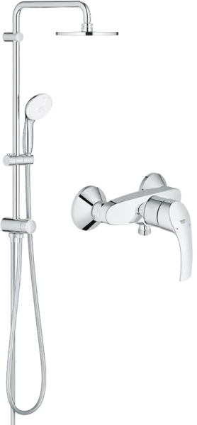 Душевая стойка Grohe Eurosmart New 124410, со смесителем, хром