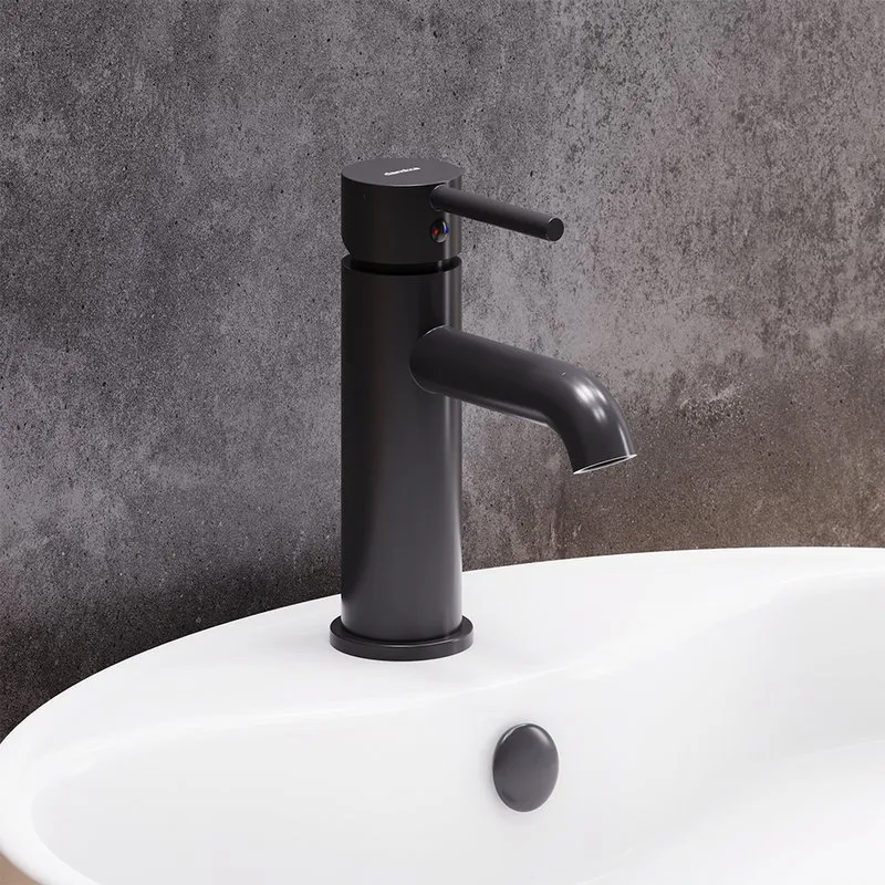 Смеситель для раковины Damixa Scandinavian Pure 360210300 черный Sancos — официальный сайт